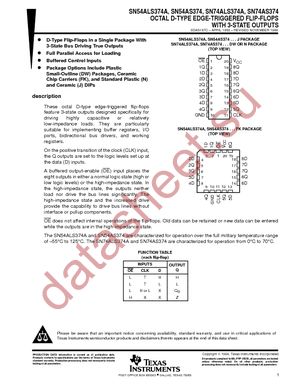 SN74ALS374ADWR datasheet  